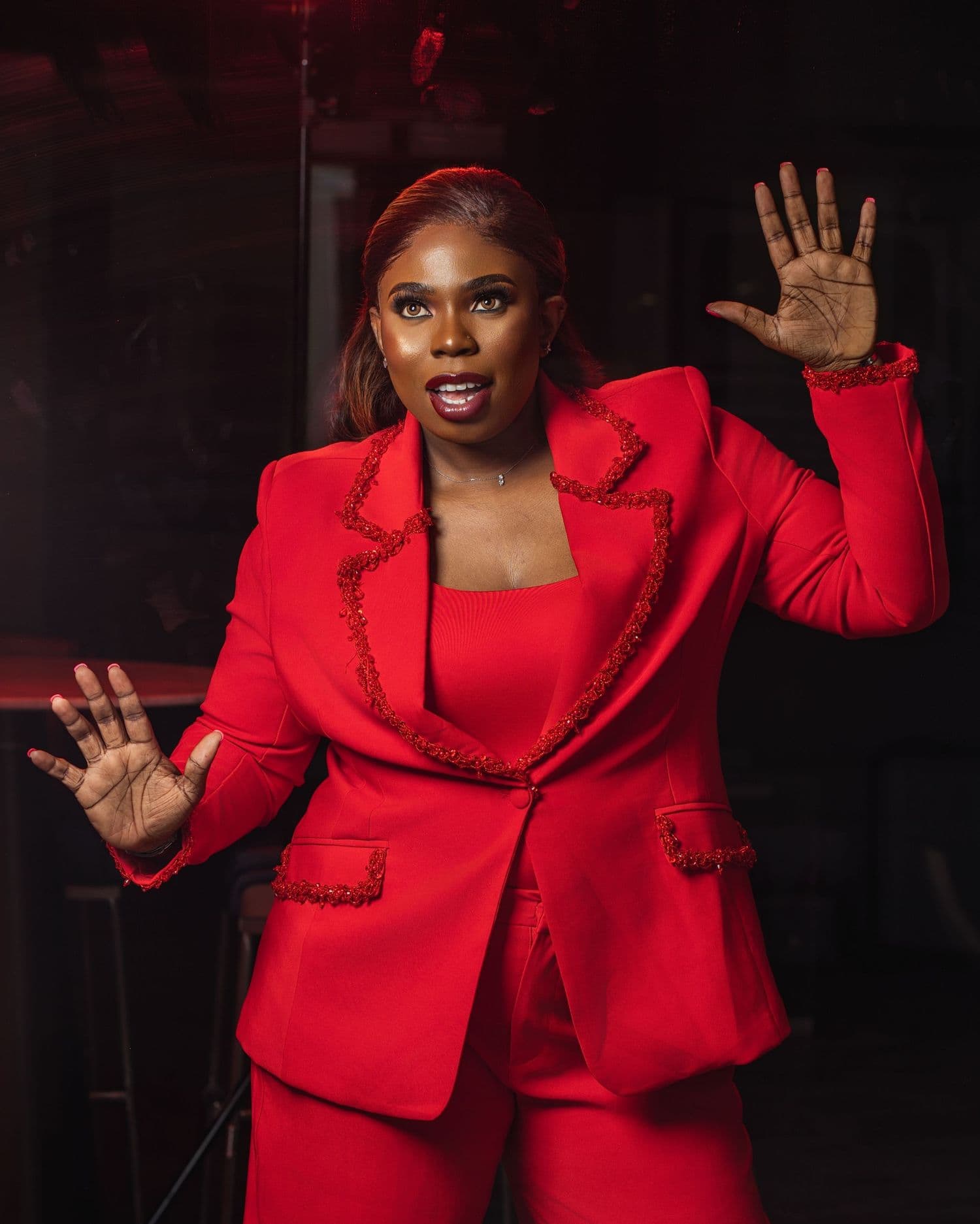 Black and white portrait